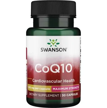 Swanson CoQ10 Doplněk stravy s obsahem CoQ10 30 ks, kapsle, 200 mg