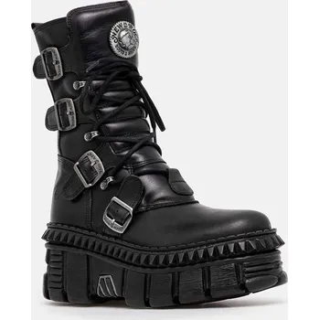 Dámské kozačky Kožené kotníkové boty New Rock M.WALL373.S6 černá 99X, EUR 37