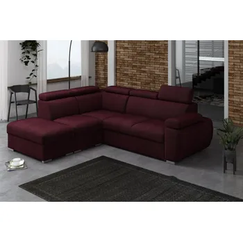 Sedací souprava FALCO Rohová sedací souprava Brooklyn V levá vínová