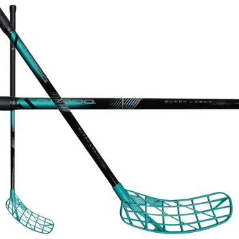 Florbalová hůl Oxdog QUICK LIGHT HES 30 TQ ROUND MB Florbalová hůl černá / tyrkysová, Pravá (pravá ruka dole), 87cm (=97cm)