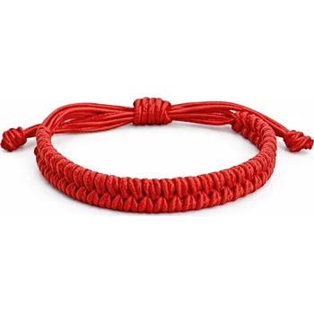 Náramek Magieprirody.cz Červený pletený náramek na šňůrce #1018 Kabbalah