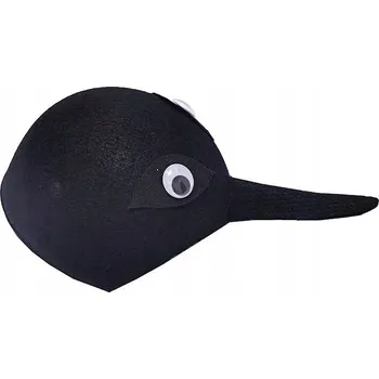 Čepice ČEPICE VRÁNA DOPLNĚK KOSTÝM MASKA KARNEVAL