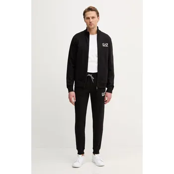 Bavlněná tepláková souprava EA7 Emporio Armani AF13512.7M001318 černá 99X, vel. XXL