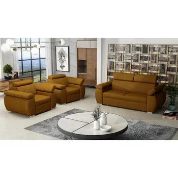 Sedací souprava FALCO Sedací souprava Brooklyn 3+1+1 žlutá