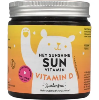 Bears with Benefits Hey Sunshine Sun Sugarfree Vitamins doplněk stravy bez cukru pro posílení imunity 150 g (60 x 2,5 g), gummies, EXP. 04/2025