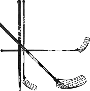 Florbalová hůl Zone floorball HYPER LONGSHAFT 25 Florbalová hůl černá, Levá (levá ruka dole), 110cm (=120cm)