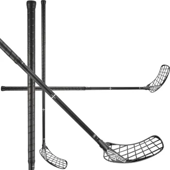 Florbal Zone floorball HYPER AIR SUPERLIGHT 29 OVAL raw black Florbalová hůl černá, Levá (levá ruka dole), 96cm (=106cm)