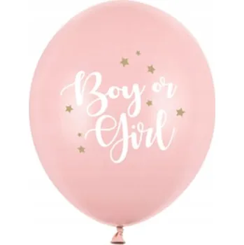 Balónek BALÓNEK NA PÁRTY DECO STRONG PASTELOVÝ PRO CHLAPCE NEBO DÍVKU RŮŽOVÝ 30 cm 1 Ks
