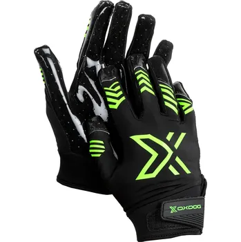 Florbal Oxdog X2 SILICON JR GOALIE GLOVE Black/green JR Brankářské rukavice Jr. S, černá / zelená
