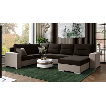 Sedací souprava Sedací souprava do U Nikolas Lux hnědá