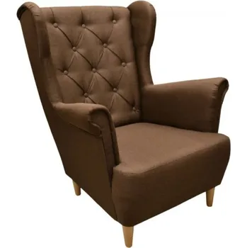 Křeslo FALCO Křeslo ušák Reunion malmo hnědý