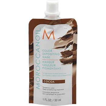 Vlasová regenerace MoroccanOil Depositing Mask pigmentová maska na vlasy 30 ml, Cocoa