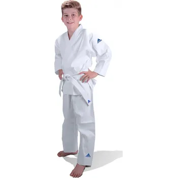 Kimono Adidas Jr Judo Uniform J181 White/Blue Kimono na judo 100 cm, bílá / modrá