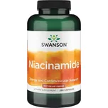 Swanson Niacinamide Doplněk stravy s obsahem Niacinu 250 ks, kapsle, 500 mg