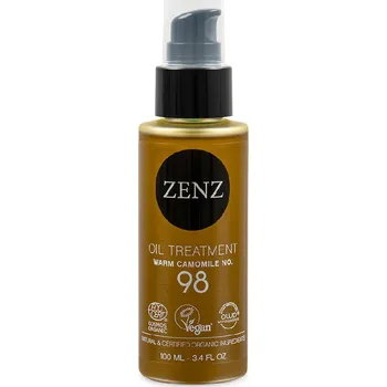Vlasová regenerace ZENZ Organic Oil Treatment Warm Camomile No. 98 multifunkční pečující olej pro suché a vlnité vlasy 100 ml