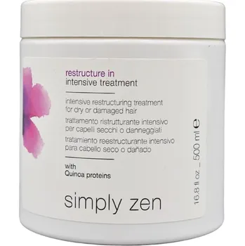 Vlasová regenerace Simply Zen Restructure in Intensive Treatment restrukturační kúra pro suché nebo poškozené vlasy 500 ml
