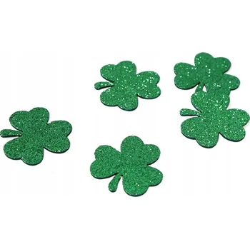 Konfeta KONFETY JETELOVÉ PĚNOVÉ ZELENÉ 5ks