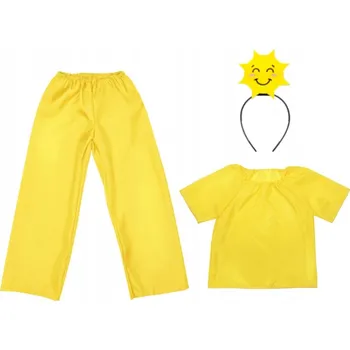 Karnevalový kostým KOSTÝM SLUNCE SLUNÍČKO PAN LÉTO ŽLUTÝ 98-110 4el