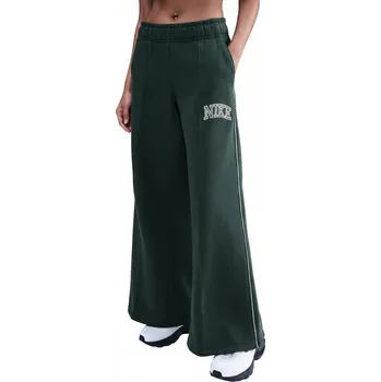Dámské legíny Dámské tepláky NIKE-W NSW PHNX FLC LOGO WIDE LEG SEAWEED Zelená M