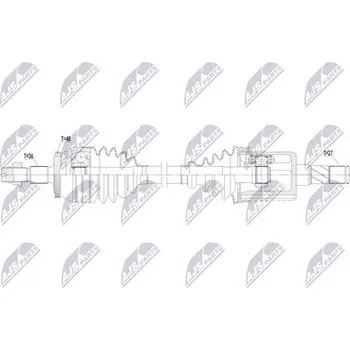 Hnací hřídel - poloosa NTY NPW-MG-002