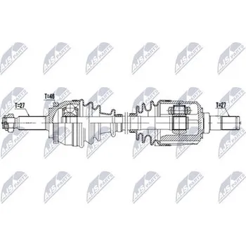 Hnací hřídel - poloosa NTY NPW-HY-655