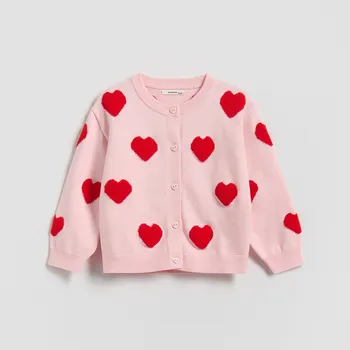 Dívčí mikina Reserved - Kardigan s příměsí viskózy - vícebarevná - 787FH-MLC - 787FH-MLC-80