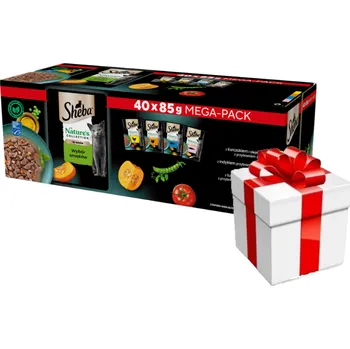 Krmivo pro kočku SHEBA Nature’s Collection Výběr příchutí 40x85 g + Překvapení pro kočku