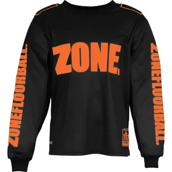 Florbalový dres Zone floorball Goalie sweater UPGRADE SW black/lava Brankářský dres XL, černá / lava