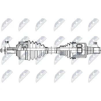 Hnací hřídel - poloosa NTY NPW-VV-164