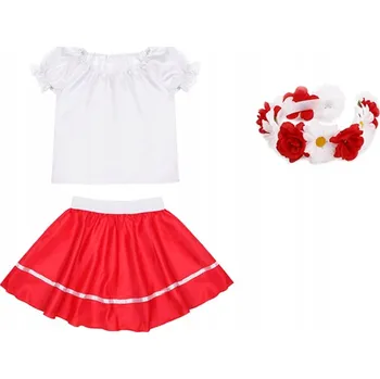 Karnevalový kostým KOSTÝM KROJ SUKNĚ HALENKA 98-110 3 díly