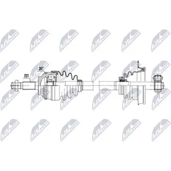 Poloosa kola Hnací hřídel - poloosa NTY NPW-RE-236