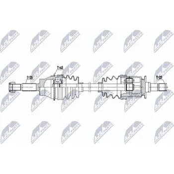 Poloosa kola Hnací hřídel - poloosa NTY NPW-MS-096