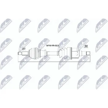 Poloosa kola Hnací hřídel - poloosa NTY NPW-FR-013