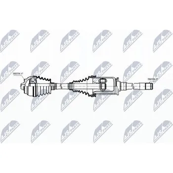 Poloosa kola Hnací hřídel - poloosa NTY NPW-BM-030