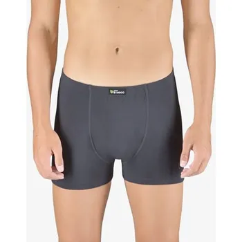Boxerky Pánské boxerky s kratší nohavičkou GINO 73129P černá olivová S/M