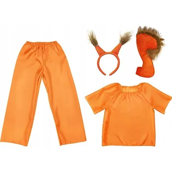 Karnevalový kostým KOSTÝM VEVERKA UŠI OCAS KALHOTY 98-110 4 ks