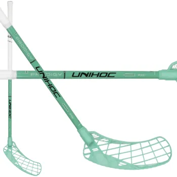 Florbalová hůl Unihoc EPIC PRODIGY 36 turquoise Florbalová hůl bílá / tyrkysová, Pravá (pravá ruka dole), 80cm (=90cm)