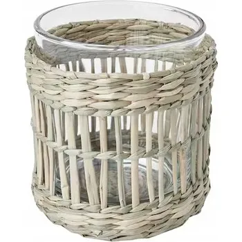 Svícen IKEA SLIPPRIG Svícen na čajové svíčky, sítina