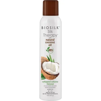 Stylingový přípravek BioSilk Organic Coconut Oil Whipped Volume Mousse šlehačka pro objem a hydrataci 227 ml