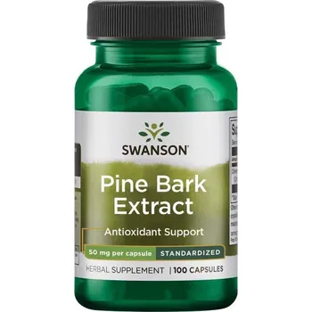 Zdraví Swanson Pine Bark Extract Doplněk stravy s extraktem z borové kůry 100 ks, kapsle, 50 mg