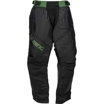Florbal Salming Legend SR Black/Camping Green Brankářské kalhoty XXL, černá / zelená