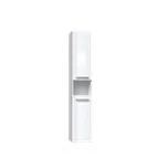 FALCO Koupelnová vysoká skříňka Noemi III bílá lesk