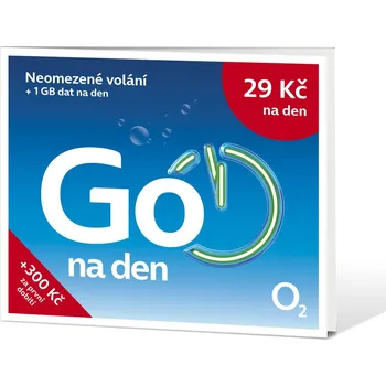 SIM karta O2 Předplacená karta Go na den SMALLPGO.100DV51
