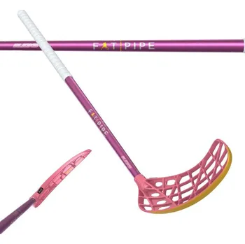 Florbal Fat Pipe SLICKS 27 CTRL SHRIMP PINK/GOLD FH2 Florbalová hůl růžová / bílá, Levá (levá ruka dole), 104cm (=114cm)
