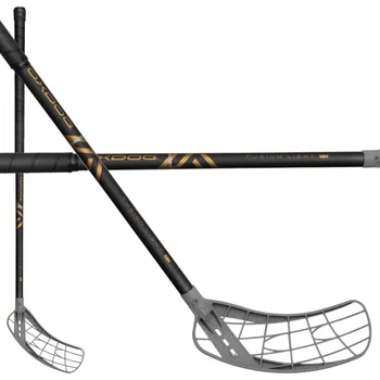 Florbalová hůl Oxdog FUSION LIGHT 32 DG JR ROUND NB Florbalová hůl dark grey / black - gold, Pravá (pravá ruka dole), 55cm (=65cm)