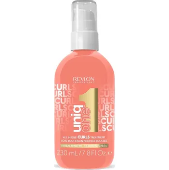 Vlasová regenerace Revlon Professional Uniq One Curls Treatment bezoplachová péče pro kudrnaté vlasy 230 ml, bez etikety