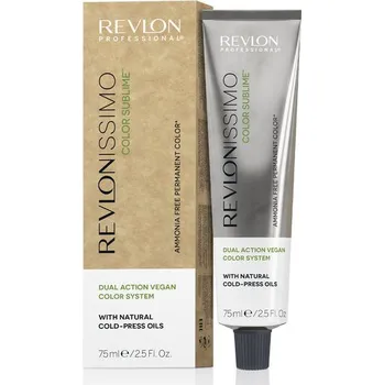 Barva na vlasy Revlon Professional Revlonissimo Color Sublime Color & Care permanentní barva na vlasy s přírodními oleji 75 ml, 3