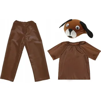 Karnevalový kostým KOSTÝM PEJSEK KALHOTY HALENKA ČEPICE 134-140