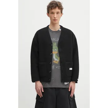 Dámský svetr Vlněný kardigan NEIGHBORHOOD Wool Jersey Cardigan, XL, černá, 99X