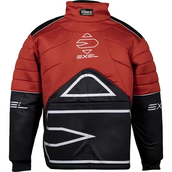 Florbalový dres Exel G STAR GOALIE JERSEY BLACK/RED Brankářský dres XS, černá / červená